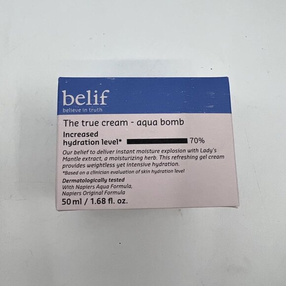 2-PACK Belif the True Cream Aqua Bomb Moisturizer for Combination to Oily 1.68oz - Picture 1 of 4